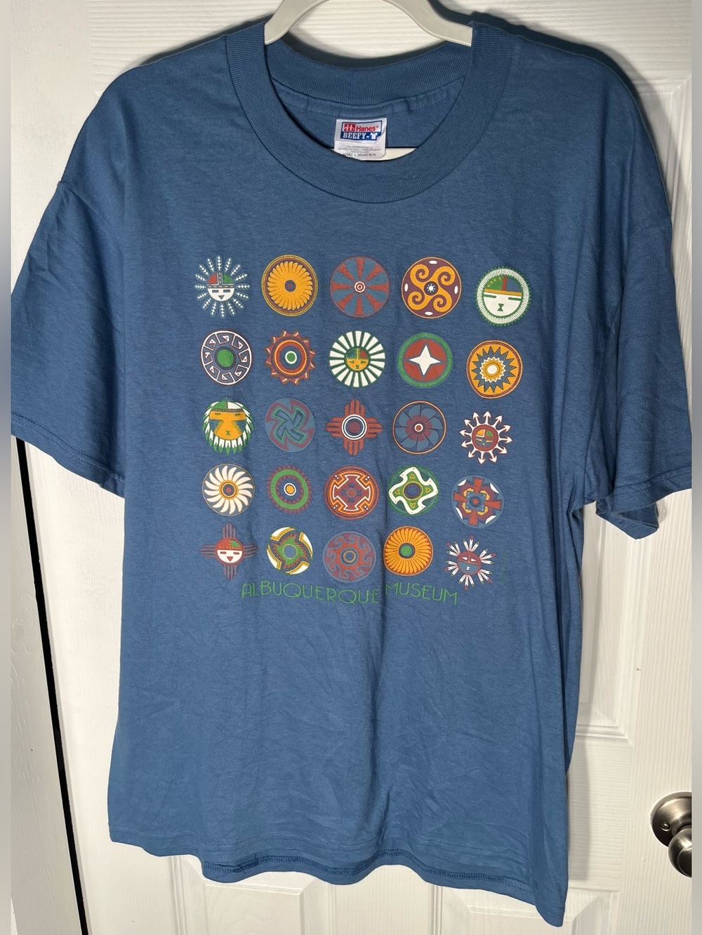 Adult Albuquerque New Mexico NM Museum Graphic Tee Size Large Hanes Beefy